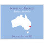 Engaged In Sydney Personalised Print, thumbnail 7 of 11