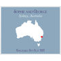 Engaged In Sydney Personalised Print, thumbnail 8 of 11