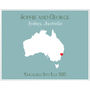 Engaged In Sydney Personalised Print, thumbnail 10 of 11