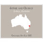 Engaged In Sydney Personalised Print, thumbnail 11 of 11
