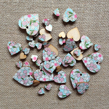 Scatter Love Hearts Wooden Table Confetti, 5 of 5