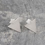 Triangle Two Way Sterling Silver Earring Jackets, thumbnail 5 of 6