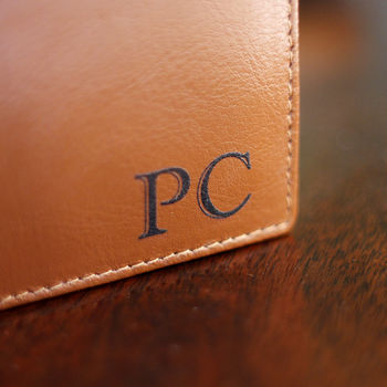 Personalised Brown Initial Wallet, 4 of 4