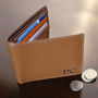 Personalised Brown Initial Wallet, thumbnail 2 of 4
