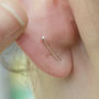 Curved Spike Sterling Silver Ear Cuff Earrings, thumbnail 4 of 5