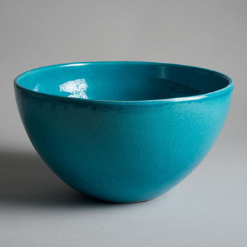 Large Turquoise Hand Glazed Bowl, 2 of 2