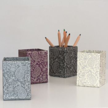 Recycled Paisley Pen Pot, 5 of 7