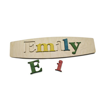 Personalised Wooden Name Puzzle, 2 of 4