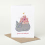 Black Cat 'Puuurrish Delight' Birthday Card, thumbnail 1 of 2