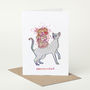 Siamese Cat 'Siamese Whirl' Birthday Card, thumbnail 1 of 2