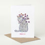 Tabby Cat 'Lickorice' Birthday Card, thumbnail 1 of 2