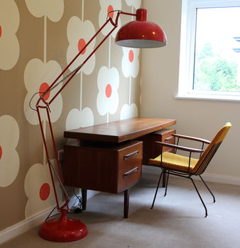 Crimson Angled Floor Lamp, 2 of 2