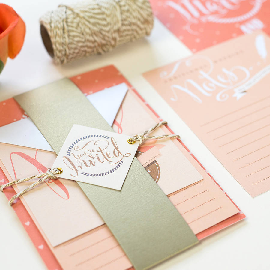 luxury wedding stationery kits by paperknots | notonthehighstreet.com