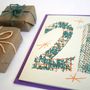 'Magic Numbers' 21st Birthday Hand Printed Card, thumbnail 6 of 7