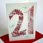 'Magic Numbers' 21st Birthday Hand Printed Card, thumbnail 3 of 7