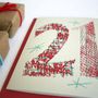 'Magic Numbers' 21st Birthday Hand Printed Card, thumbnail 5 of 7