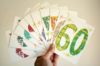 'Magic Numbers' 21st Birthday Hand Printed Card, 7 of 7