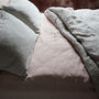 Stone Washed Bed Linen Flat Sheet, thumbnail 6 of 12