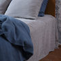 Stone Washed Bed Linen Flat Sheet, thumbnail 9 of 12