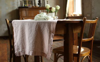 Stone Washed Linen Runner, 2 of 5