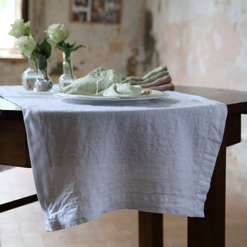 Stone Washed Linen Runner, 5 of 5