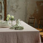 Stone Washed Rosa Linen Tablecloth, thumbnail 3 of 5
