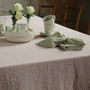 Stone Washed Rosa Linen Tablecloth, thumbnail 5 of 5