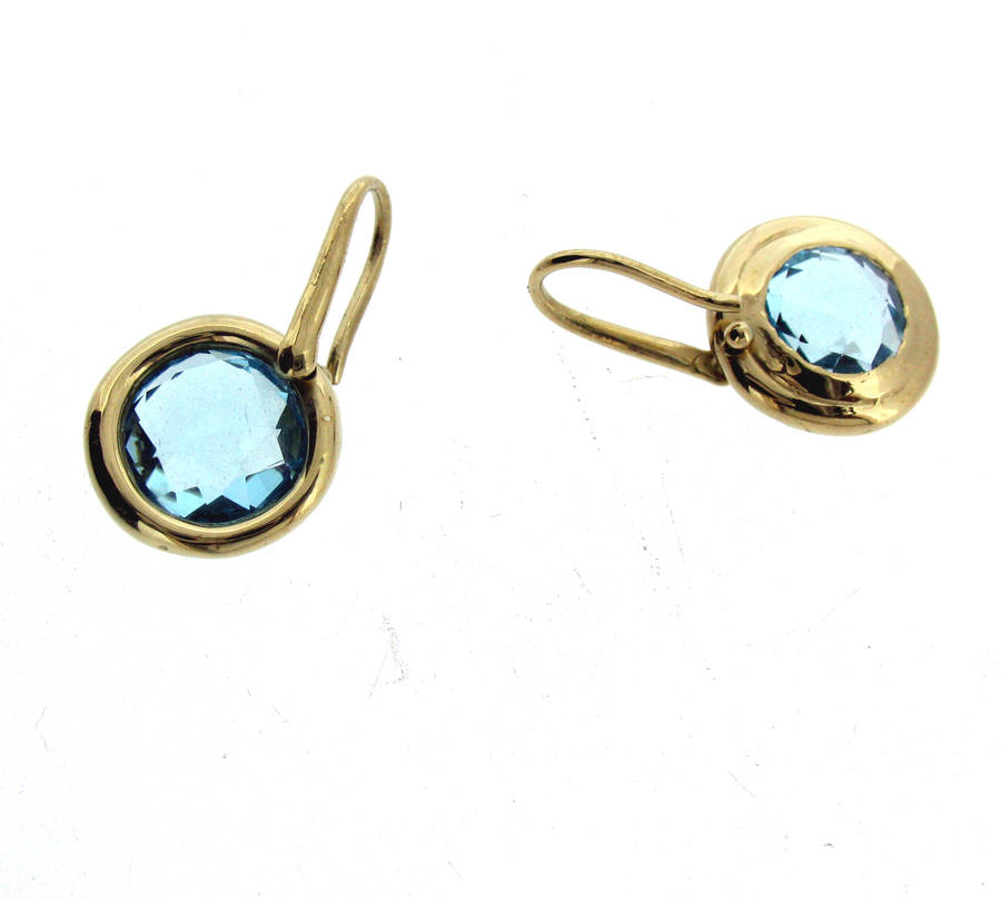 Blue Topaz And Gold Vermeil Earrings By Will Bishop Jewellery Design ...
