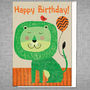 Lion Birthday Card, thumbnail 1 of 2