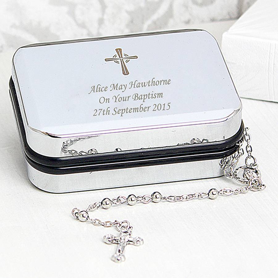 Personalised On Your Baptism Pendant Keepsake Box By Chalk And Cheese