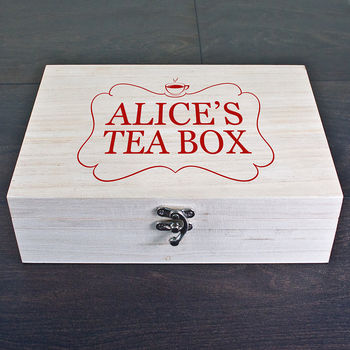 Personalised Tea Keepsake Box, 6 of 7