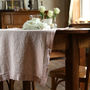 Stone Washed Rosa Linen Table Runner, thumbnail 1 of 3