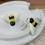 Bumble Bee Cufflinks In Silver, thumbnail 1 of 6
