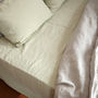 Stone Washed Pure Linen Fitted Sheet, thumbnail 1 of 10