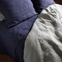 Stone Washed Pure Linen Fitted Sheet, thumbnail 3 of 10
