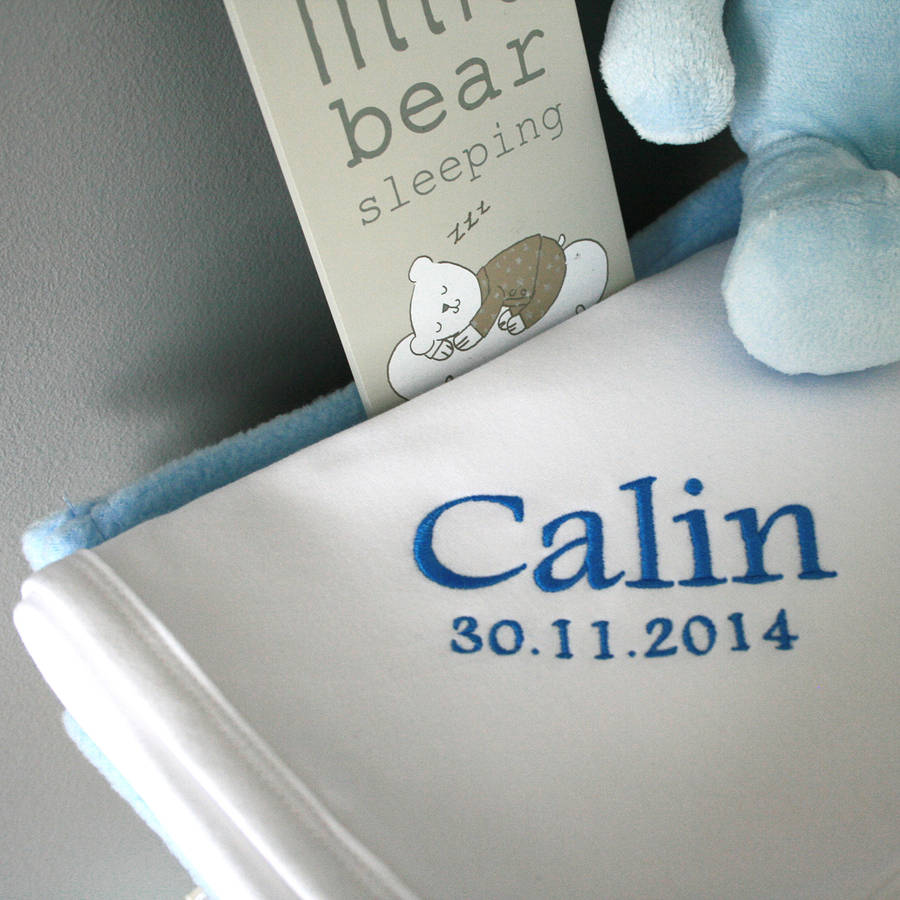 Personalised Cotton Baby's Blanket By A Type Of Design