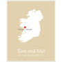 Engaged In Ireland Personalised Print, thumbnail 3 of 11