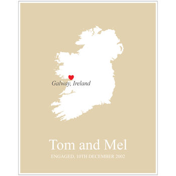 Engaged In Ireland Personalised Print, 3 of 11