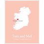 Engaged In Ireland Personalised Print, thumbnail 4 of 11