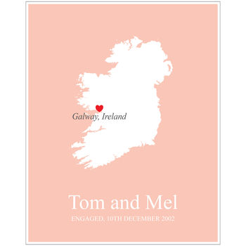 Engaged In Ireland Personalised Print, 4 of 11