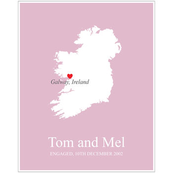 Engaged In Ireland Personalised Print, 5 of 11