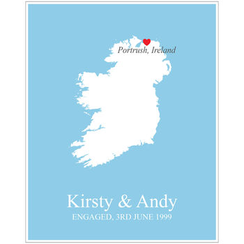Engaged In Ireland Personalised Print, 6 of 11