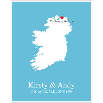 Engaged In Ireland Personalised Print, 7 of 11