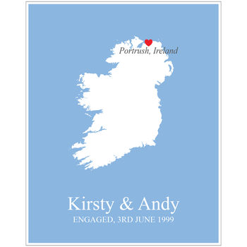 Engaged In Ireland Personalised Print, 8 of 11