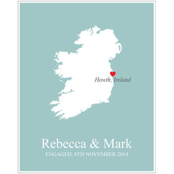 Engaged In Ireland Personalised Print, 10 of 11