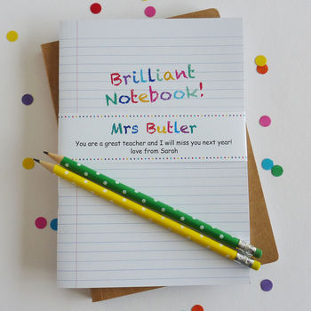 Brilliant Teacher Personalised Notebook, 7 of 10