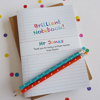Brilliant Teacher Personalised Notebook, 6 of 10