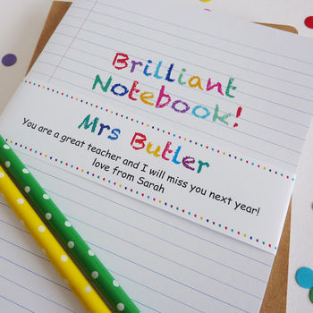Brilliant Teacher Personalised Notebook, 5 of 10