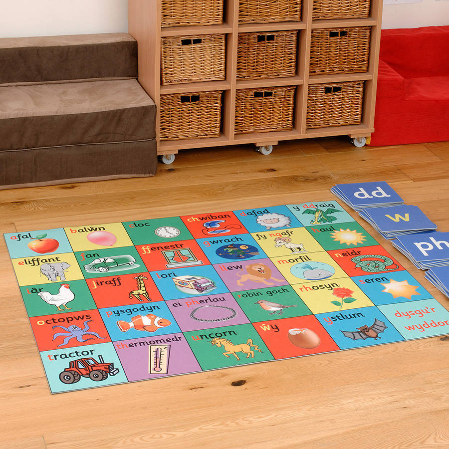 Child's Welsh Alphabet Floor Rug