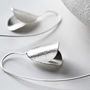 Sterling Silver Snowdrop Earrings, thumbnail 1 of 5